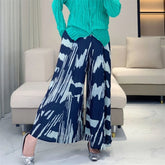 HEYFANCYSTYLE Women's Flowy Japanese Pleated Wide-Leg Pants Luxury